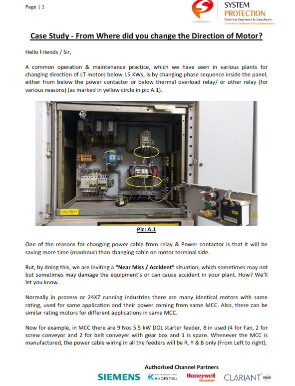 Where did you change the direction of the Motor?